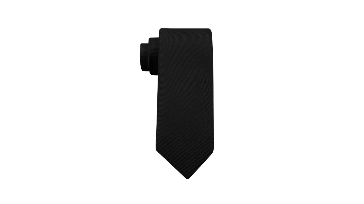Mantieqingway 3.15" Black Ties For Men, Men's Neck Tie For