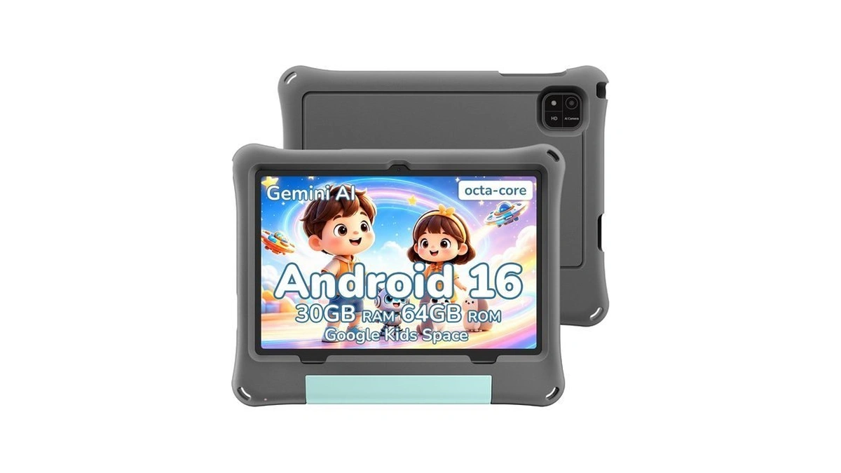 Juninke Kids Tablet, Android 16 Tablet For Kids 10 Inch