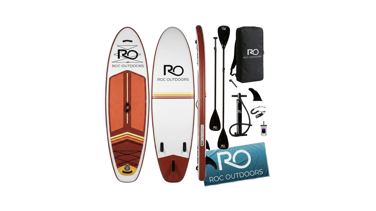 Roc Inflatable Stand Up Paddle Board 10' 6" With Premium