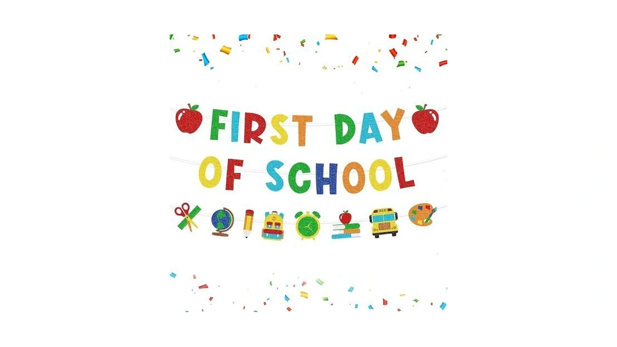 First Day Of School Banner, Back To School Decorations For
