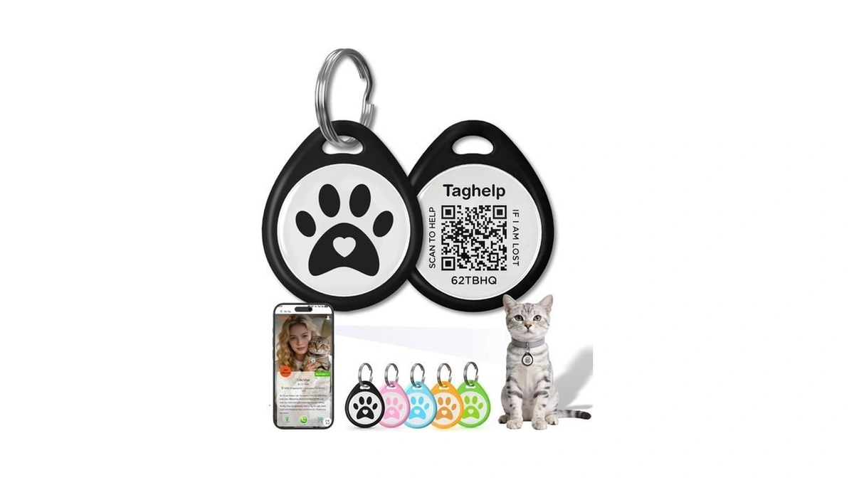Qr Code Cat Id Tag For Collar, Smart Pet Id