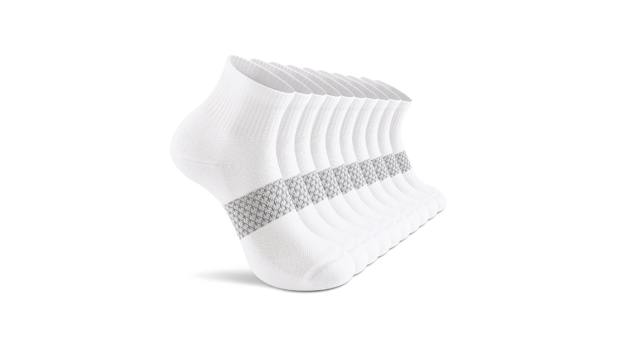 Cs Celersport Women's Ankle Running Cushioned Athletic Socks,5 Pairs