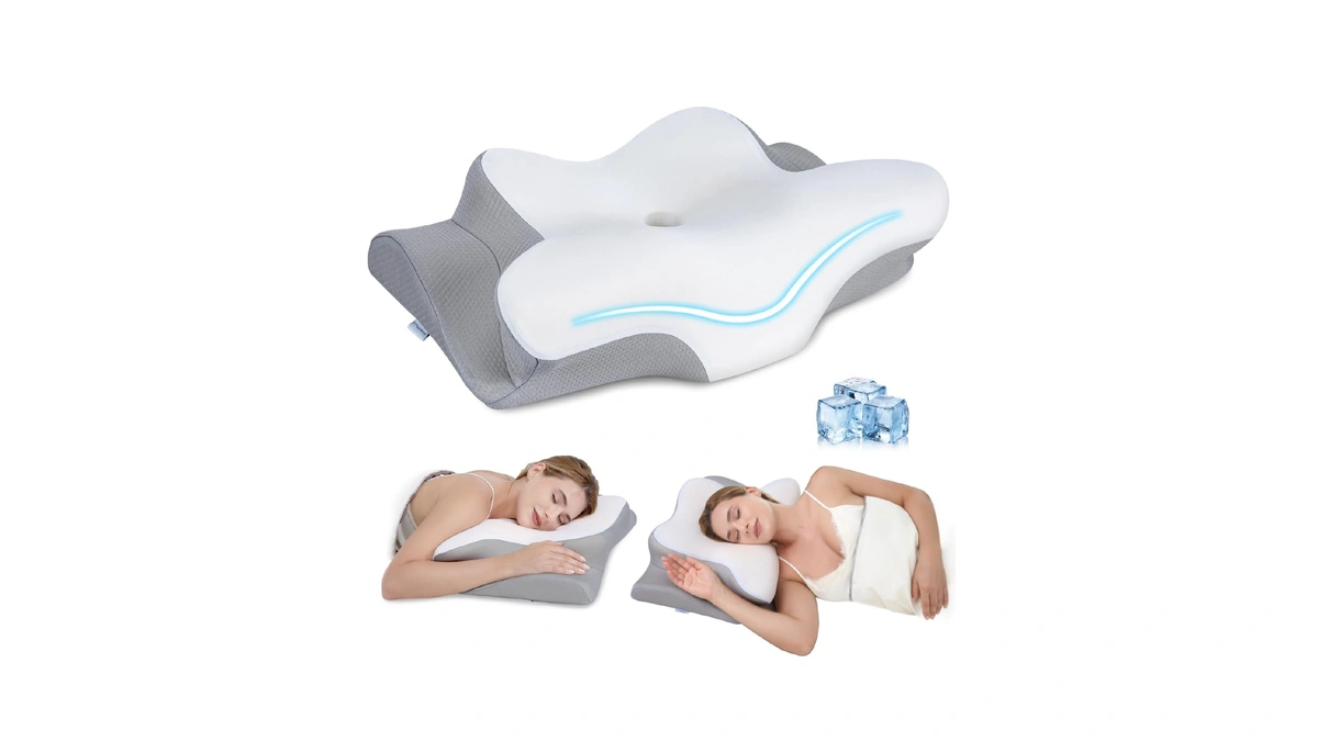 Missleep Cervical Neck Pillow, Memory Foam Pillows For Neck And