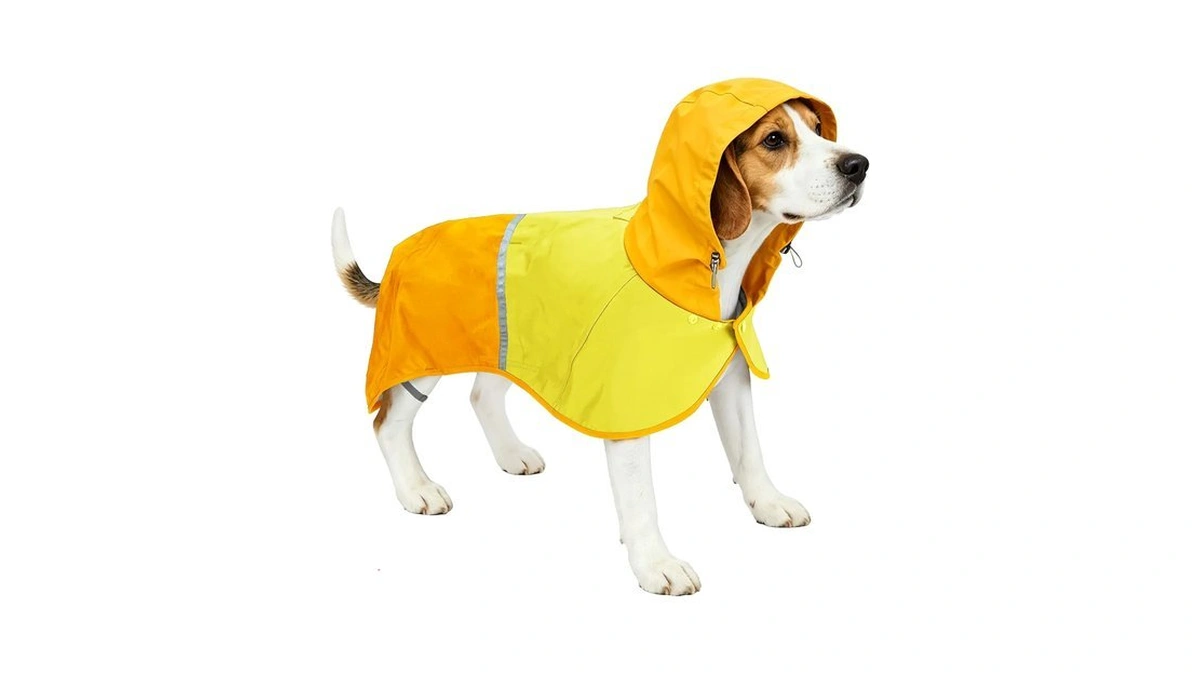 Tarfepa Dog Raincoat Jacket, Reflective Hood Poncho Slicker (l, Yellow)