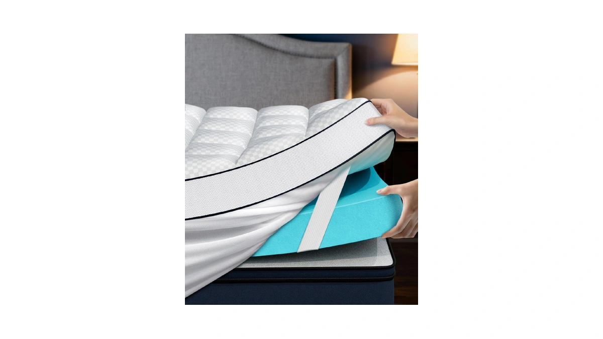 Panyu Queen 4 Inch Dual Layer Memory Foam Mattress Topper,