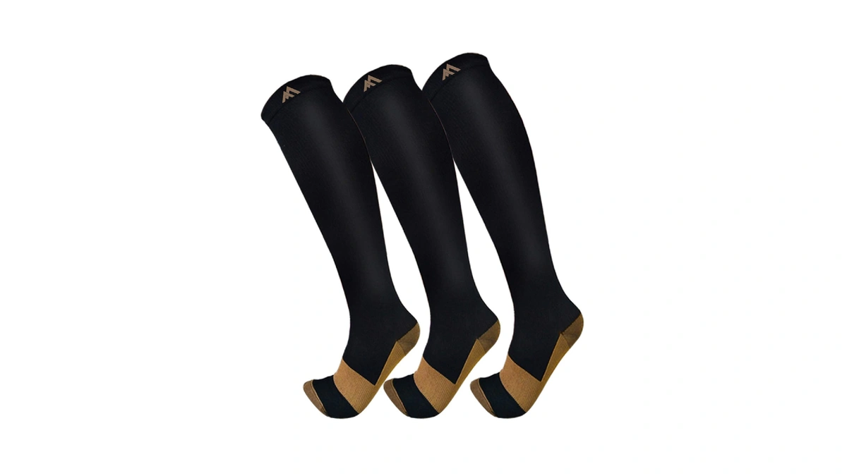 Fuelmefoot 3 Pack Compression Socks For Women Men Knee High