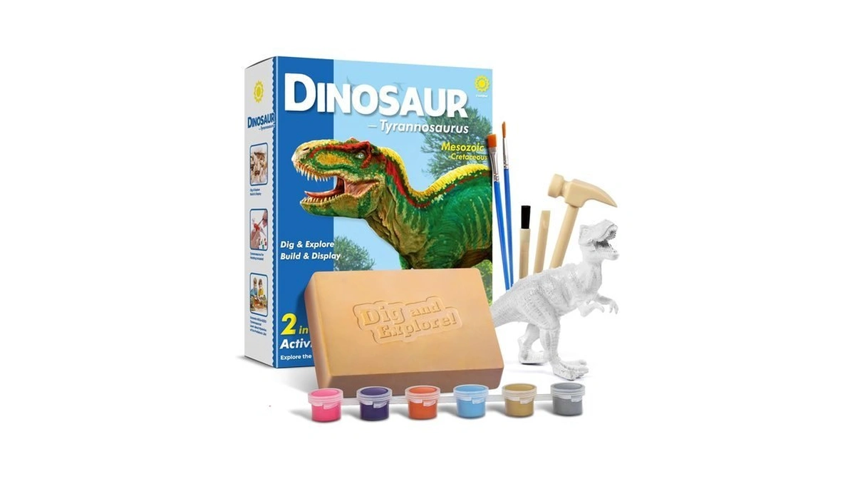 Piano Potato Dinosaur Dig Kit For Kids, Tyrannosaurus Rex Fossil