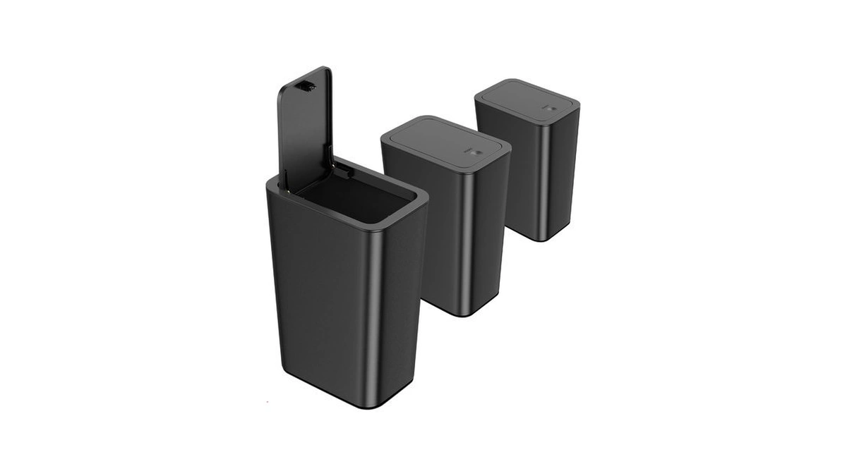 N. Netdot 3 Pack 10 Liter Small Trash Can With