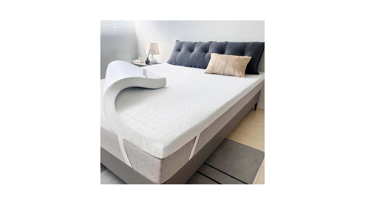 Airensky Queen Mattress Topper, Cooling Gel Infused Memory Foam Topper