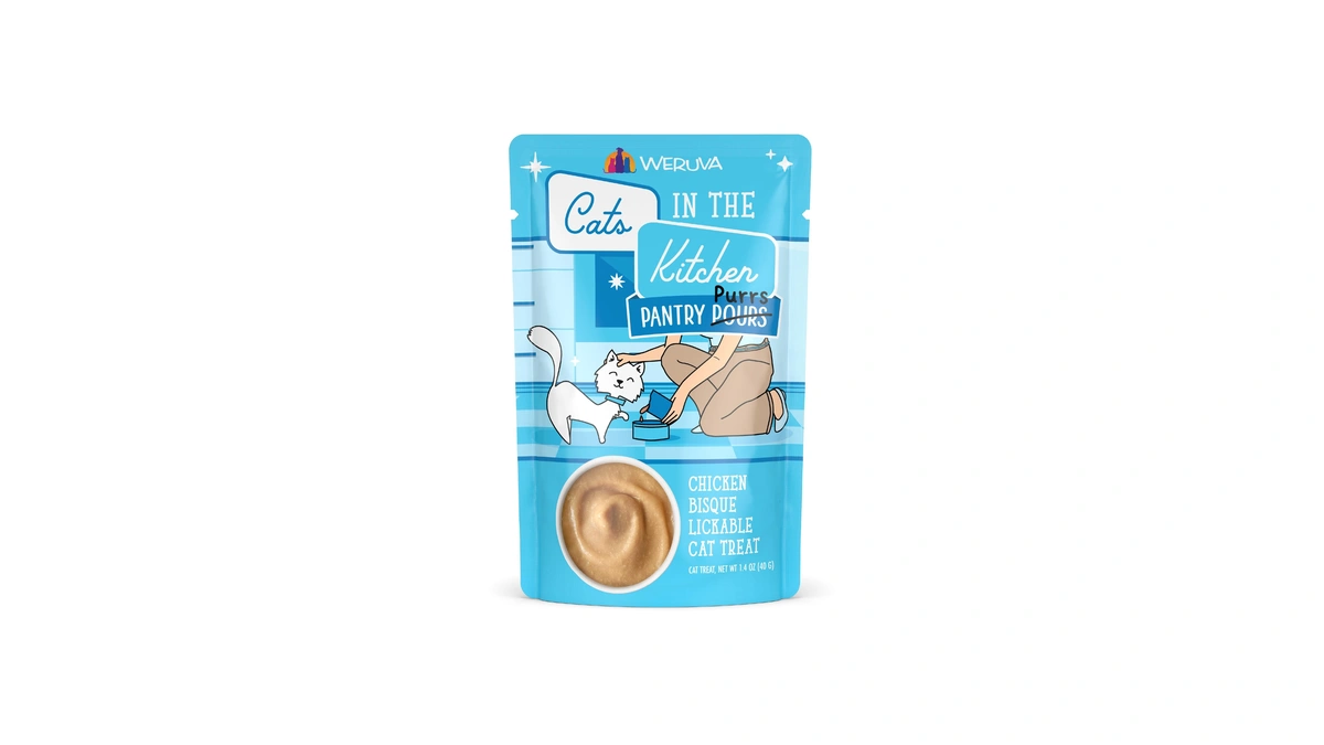 Cats In The Kitchen Pantry Pours, Chicken Bisque, 1.4oz Pouch,