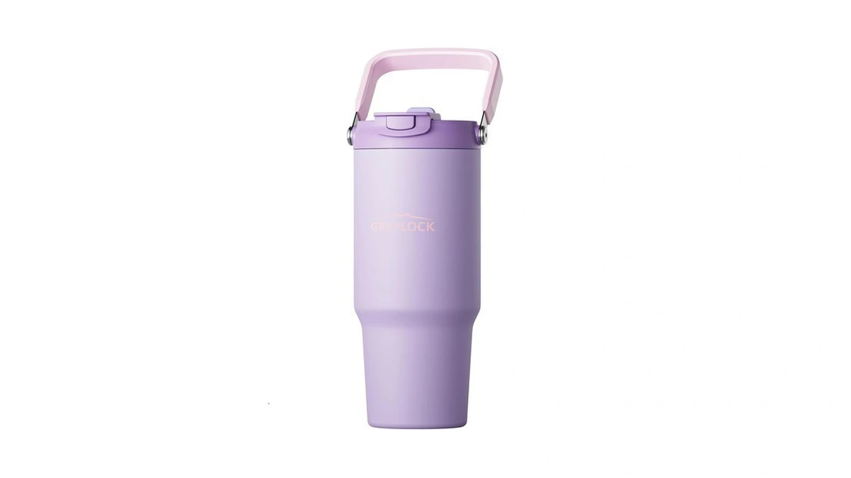 Greylock 30 Oz Insulated Tumbler With Top Handle, 2-in-1 Flip
