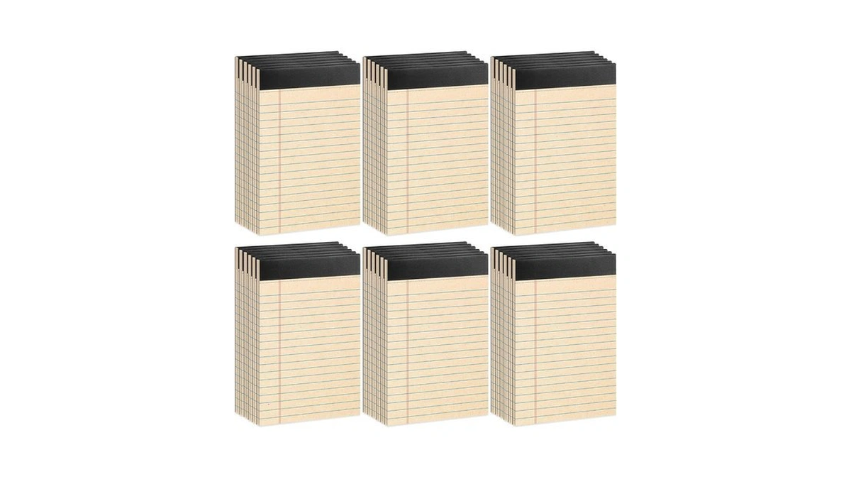 48 Pack Legal Pads 5 X 8 Inch Recycled Paper