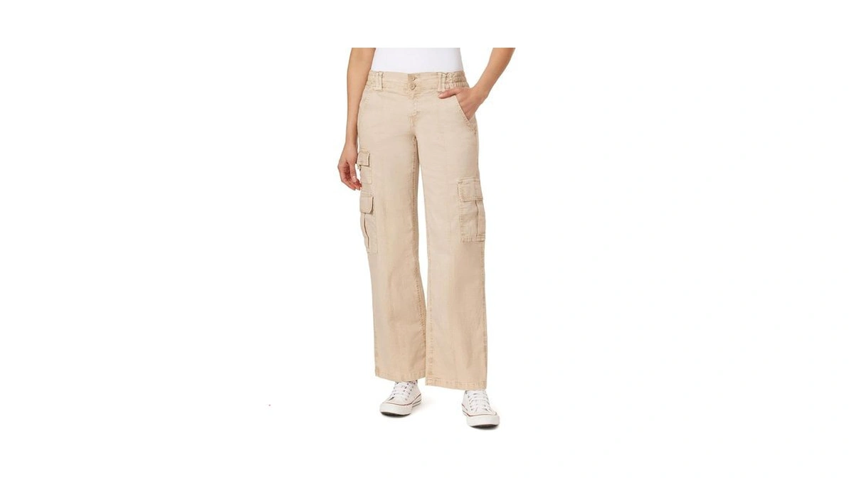 Wallflower Women's Luscious Curvy Feisty Cargo Pant, Peyote, Small