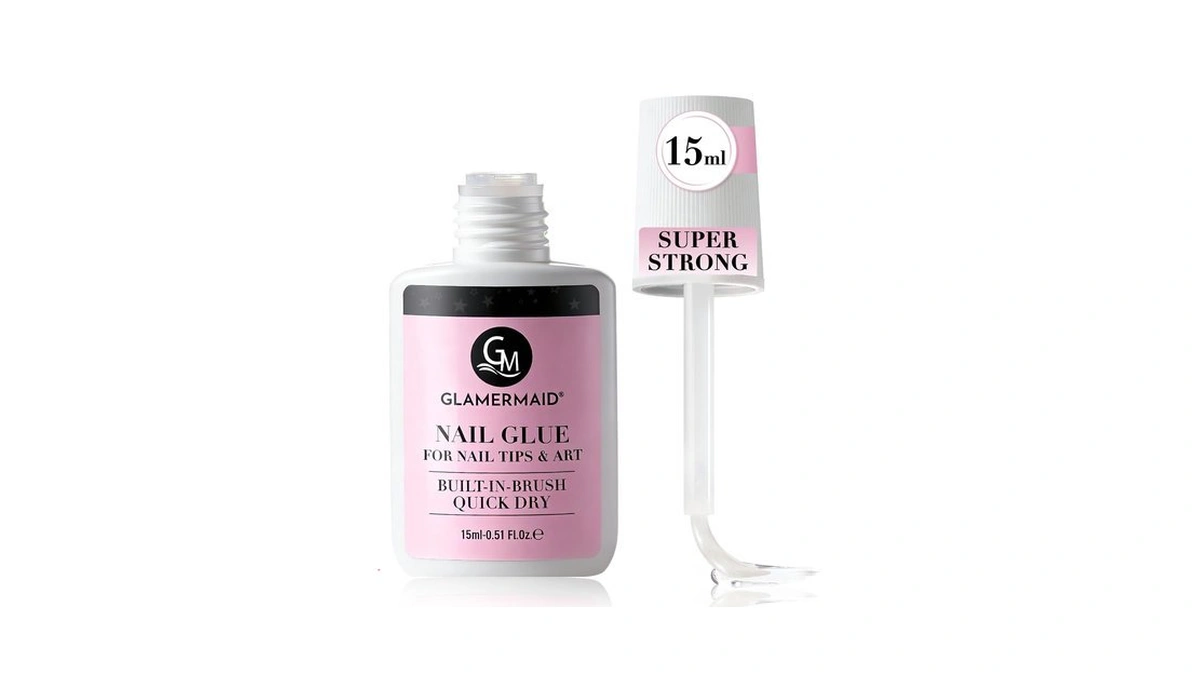 Glamermaid Nail Glue For Press On Nails, Clear Fast Drying