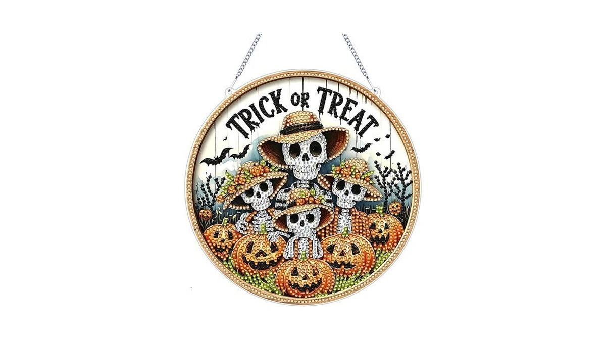 Rymilie Halloween Hanging Diamond Art Kits For Adults,acrylic Window Decor