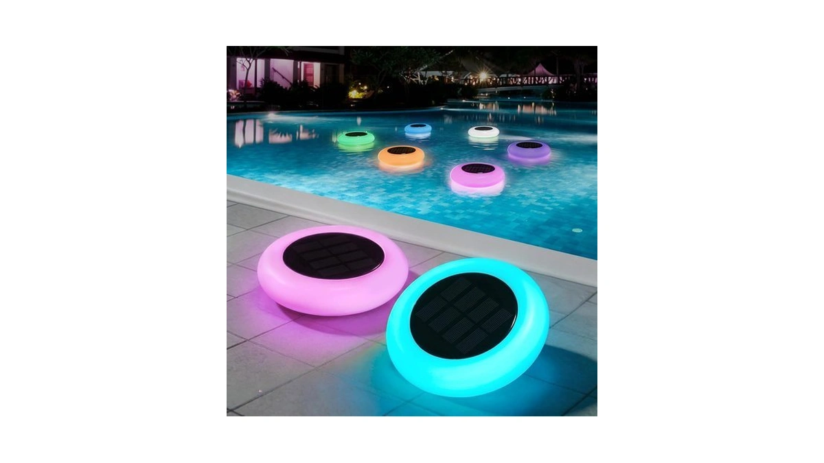Bitiwend Solar Floating Pool Lights, Rgb Color Changing Pool Light
