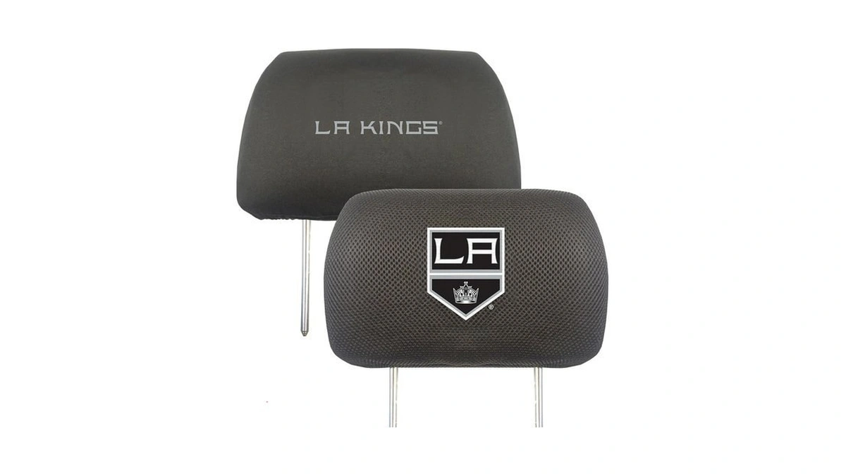 Fanmats 17164 Los Angeles Kings Embroidered Head Rest Cover Set