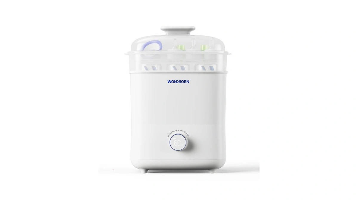 Wondborn Large Baby Bottle Sterilizer And Dryer, 99.999% Deep Sterilization