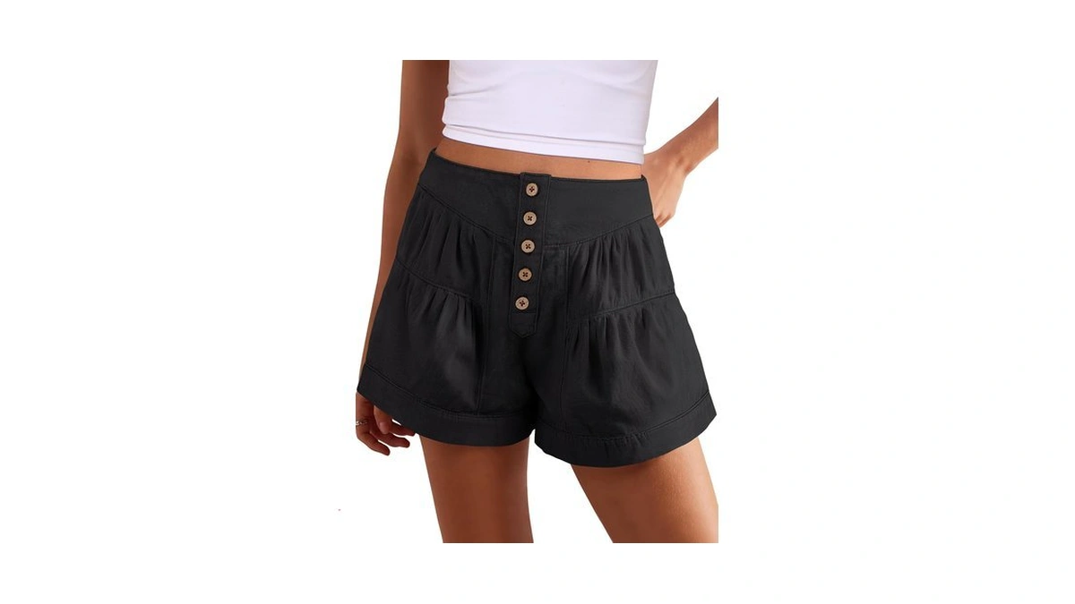 Anrabess Women Denim Shorts Summer Baggy High...