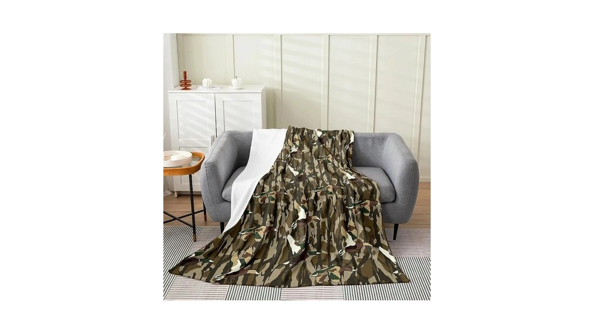 Feelyou Duck Camo Wild Throw Blanket Queen 90" X90 Boys