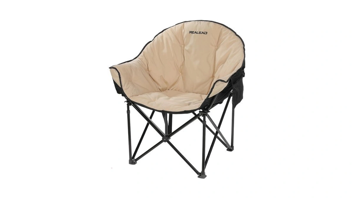 Realead Oversized Camping Chairs Padded Heavy Duty Folding Support 400lbs