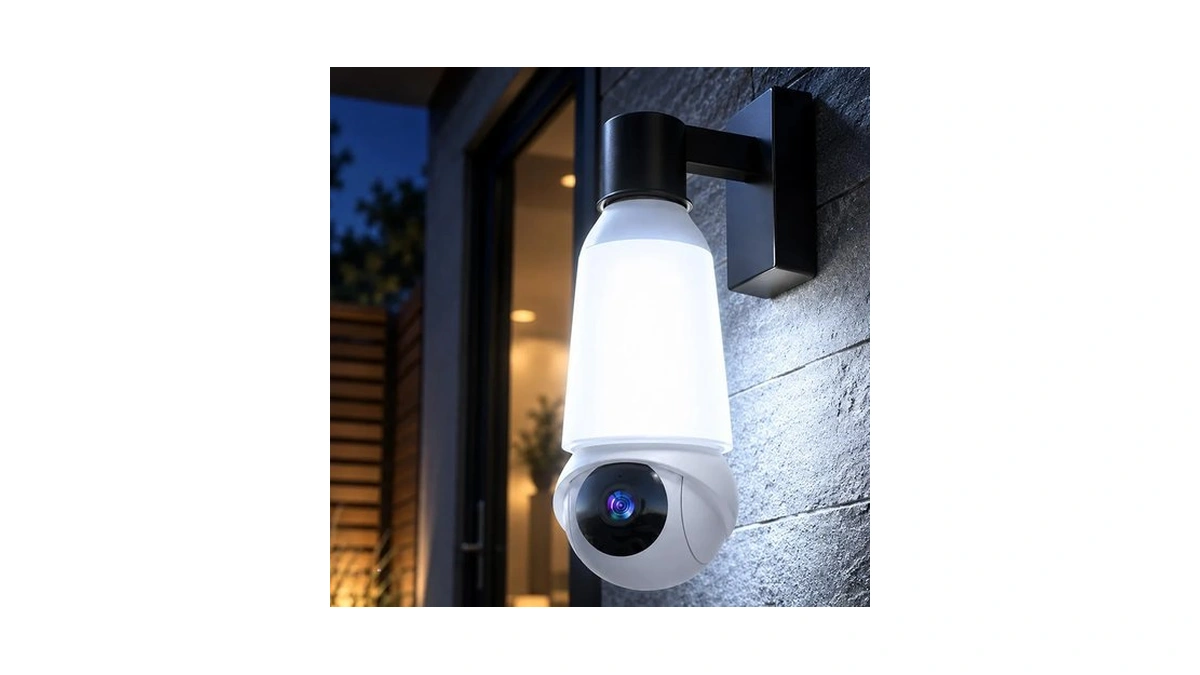 Jcmnete Light Bulb Security Camera, 5g&2.4ghz Wifi Light Bulb Cameras