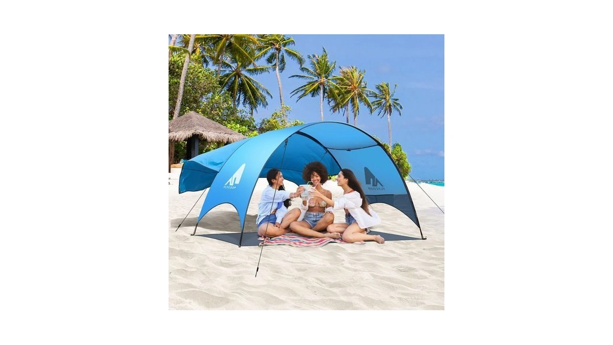 Beach Tent - Beach Shade Canopy Compact Fold (16.9x3.9″), Own