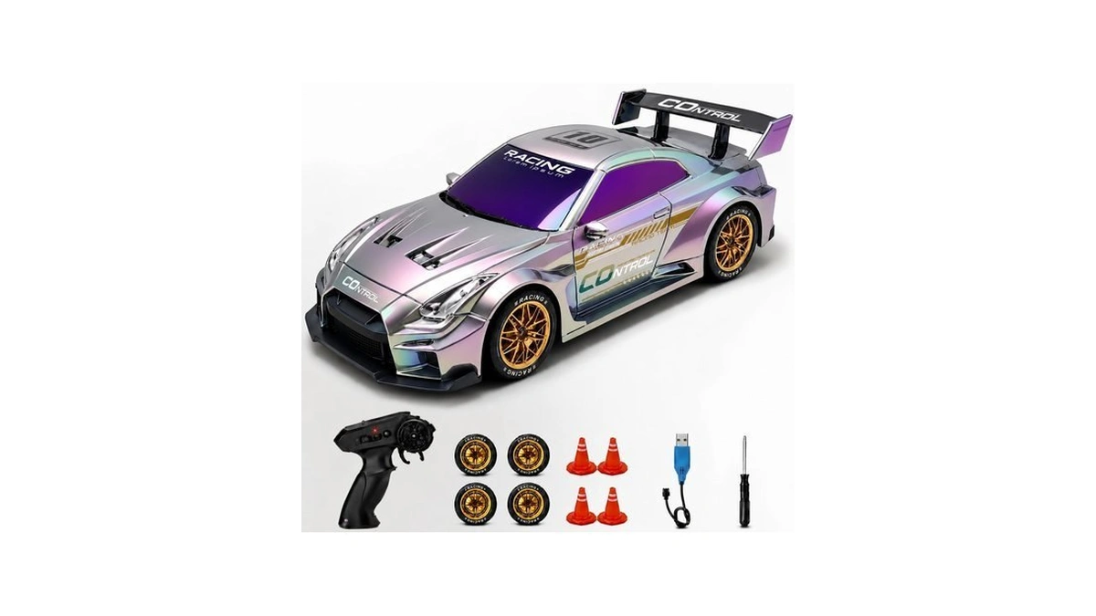 Uakkyv 1:24 Remote Control Drift Racing Car 4wd High Speed