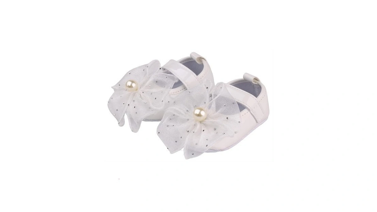 Cindear Baby Girls Mary Jane Flats Princess Wedding Dress With