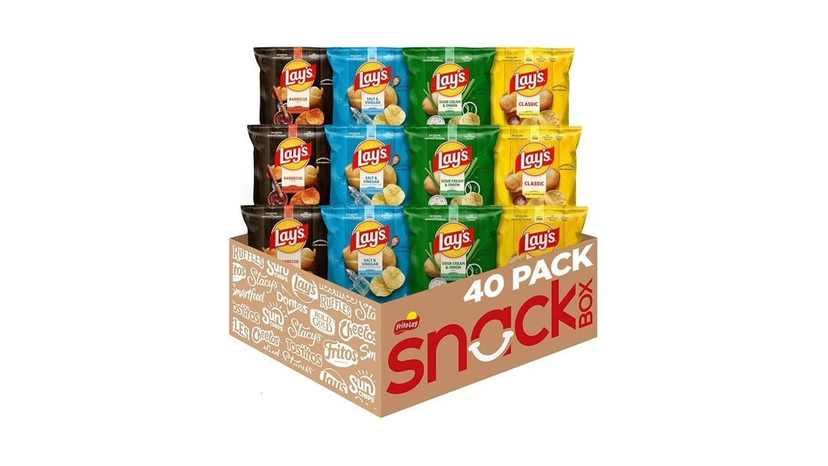 Lay's Potato Chips, 4 Flavor Variety Pack, 1 Oz Single