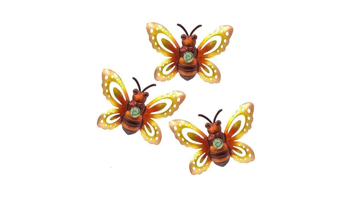 Garden Decor Metal Bee Wall Art Sculpture, Large Bee Art