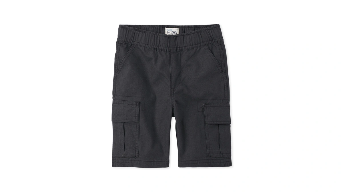 The Children's Place Boys Pull On Cargo Shorts,washed Black Single,4h