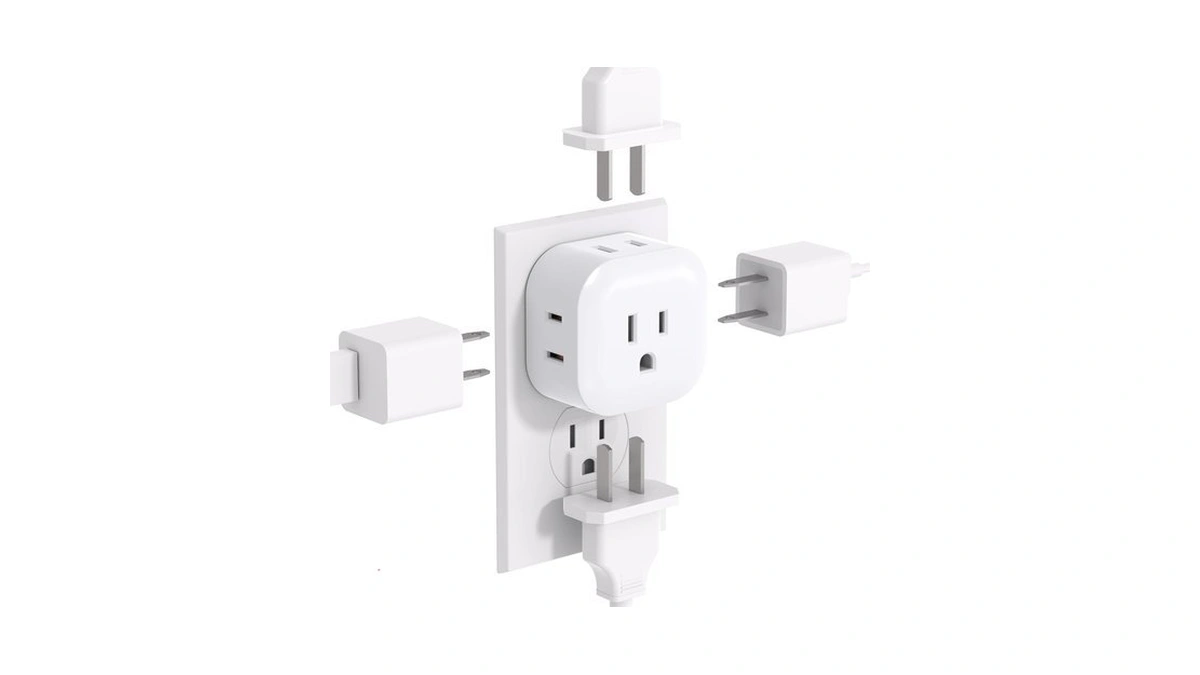 Multi Plug Outlet Extender 1pc, Wall Outlet Splitter With 5