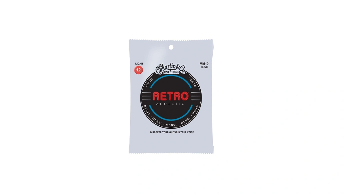 Martin Retro 12-string Acoustic Guitar Strings, Extra Light .010-.047 (mm1012)