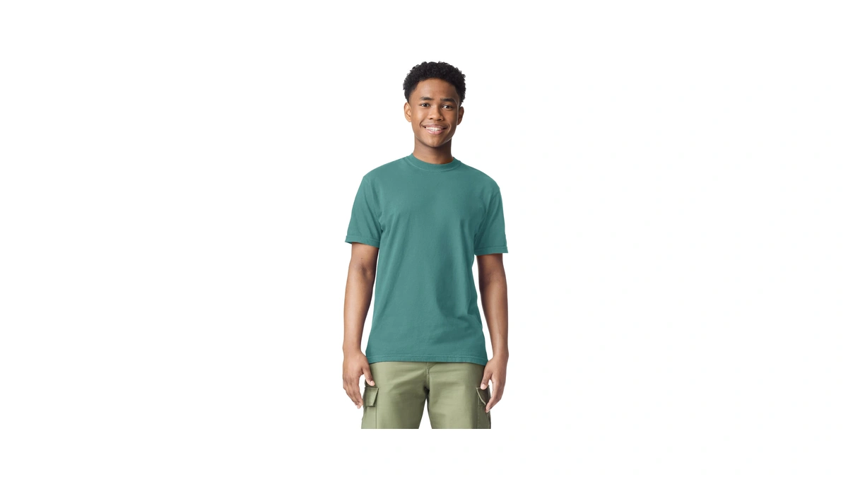 Comfort Colors Adult Short Sleeve Tee, Style G1717, Seafoam (1-pack),