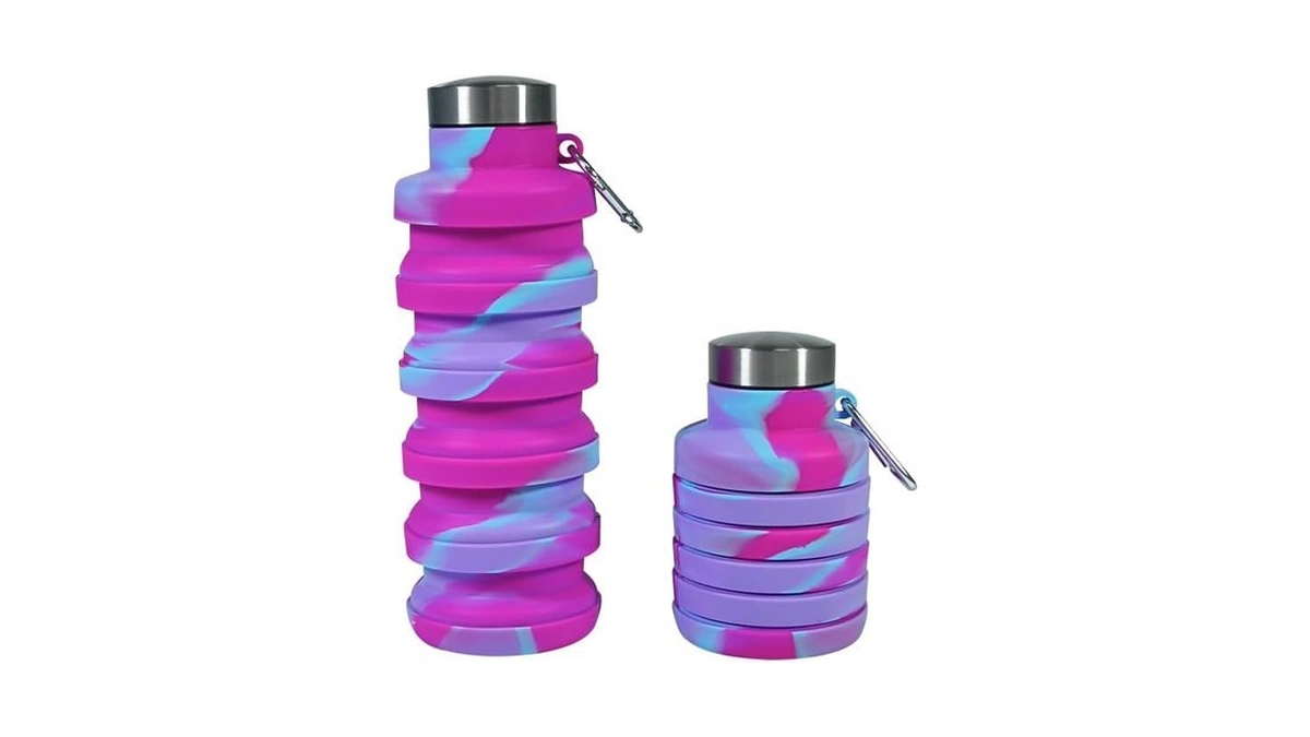 500ml Sports Collapsible Travel Water Bottles Multi Color Sports Portable