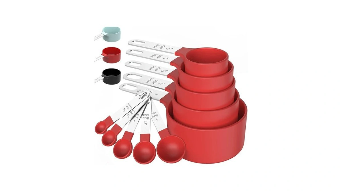 Amazon : 10pcs Measuring Cups & Spoons Set, Stack
