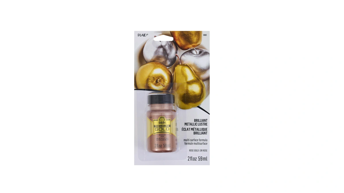 Folkart Treasure Paint 2oz-rose Gold, 2 Fl Oz