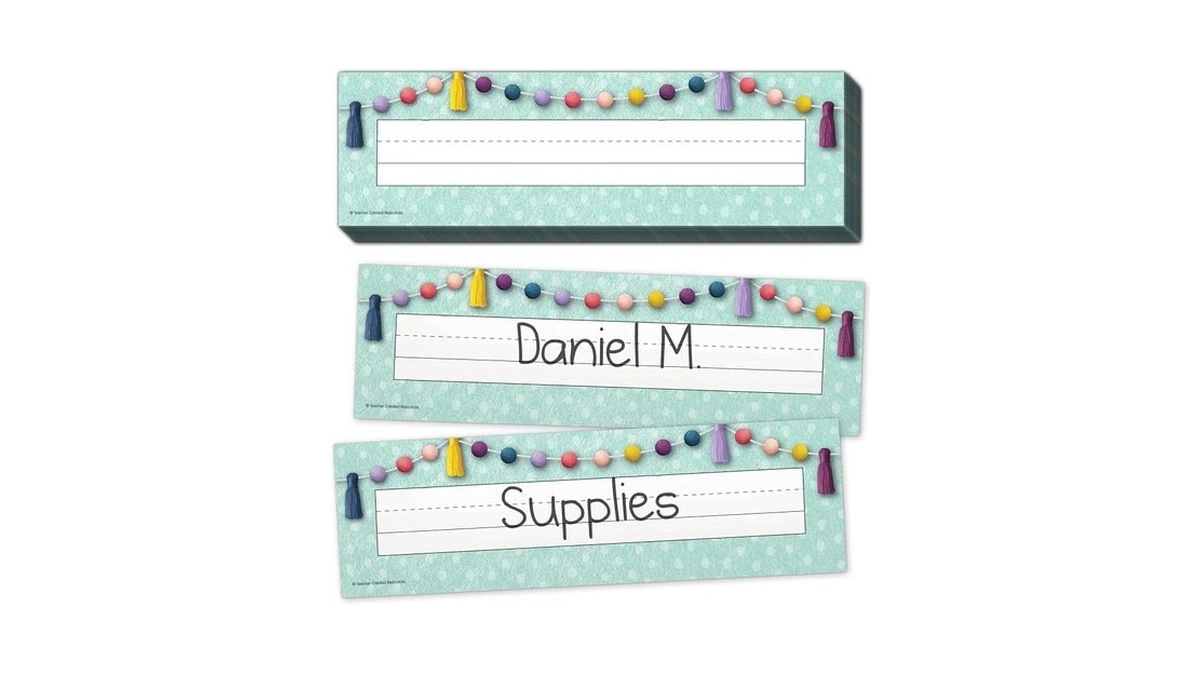 Teacher Created Resources Oh Happy Day Flat Name Plates (tcr9058)