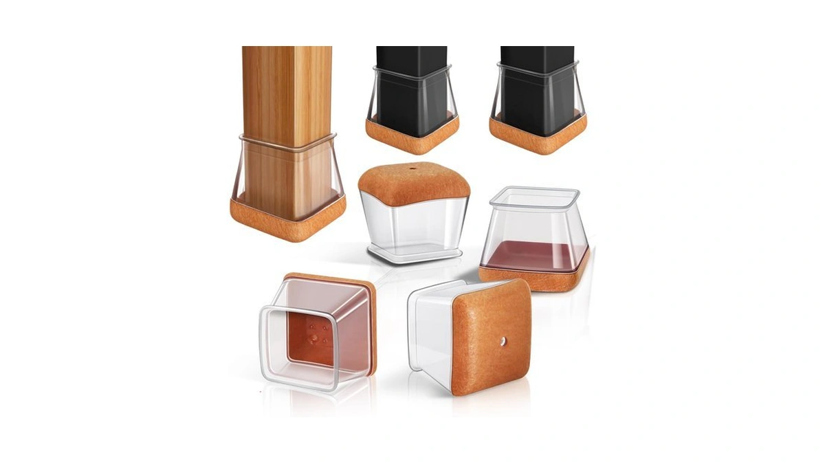 Pisao 24 Pcs Chair Leg Floor Protectors Pad For Hardwood