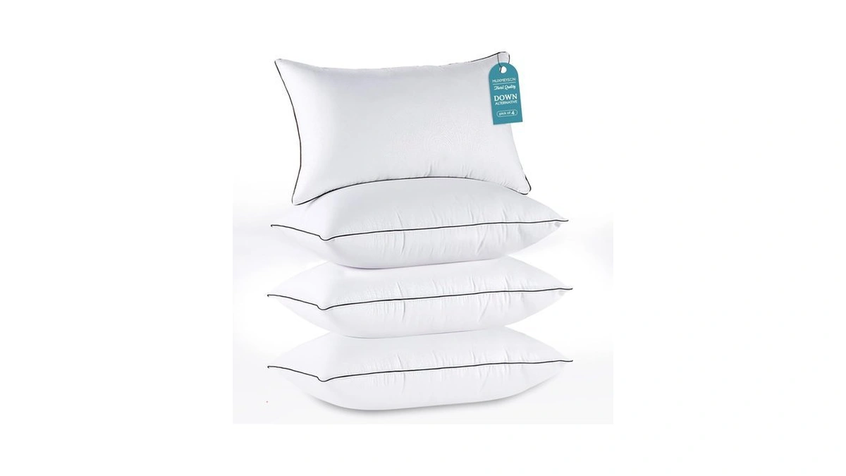 Huxmeyson Pillows Standard Size Set Of 4, Down Alternative Fill