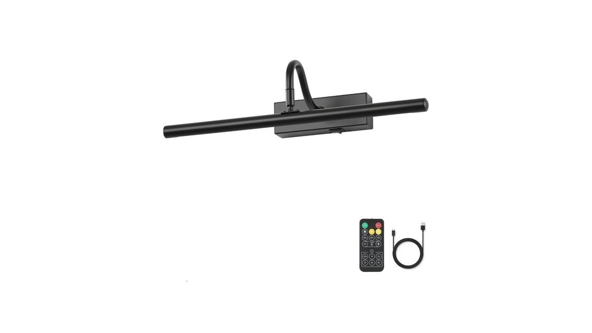 Mkbng Dimmable Cordless Picture Light With Controller And Timer, Rechargeable