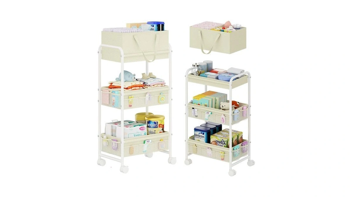 Cidaziya 2 In 1 Baby Diaper Organizer With Diaper Caddy