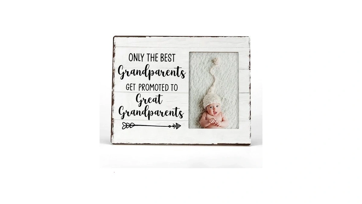 Fondcanyon Grandparents & Great Grandparents Picture Frame, Baby Announcement Pregnancy