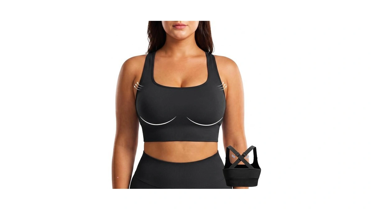 Fittin Supportive Sports Bra For Women: Adjustable Straps 60% More