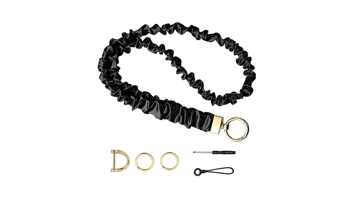 Lanjiesh Scrunchie Lanyard For Id Badges, Stretchy Neck Key Lanyard