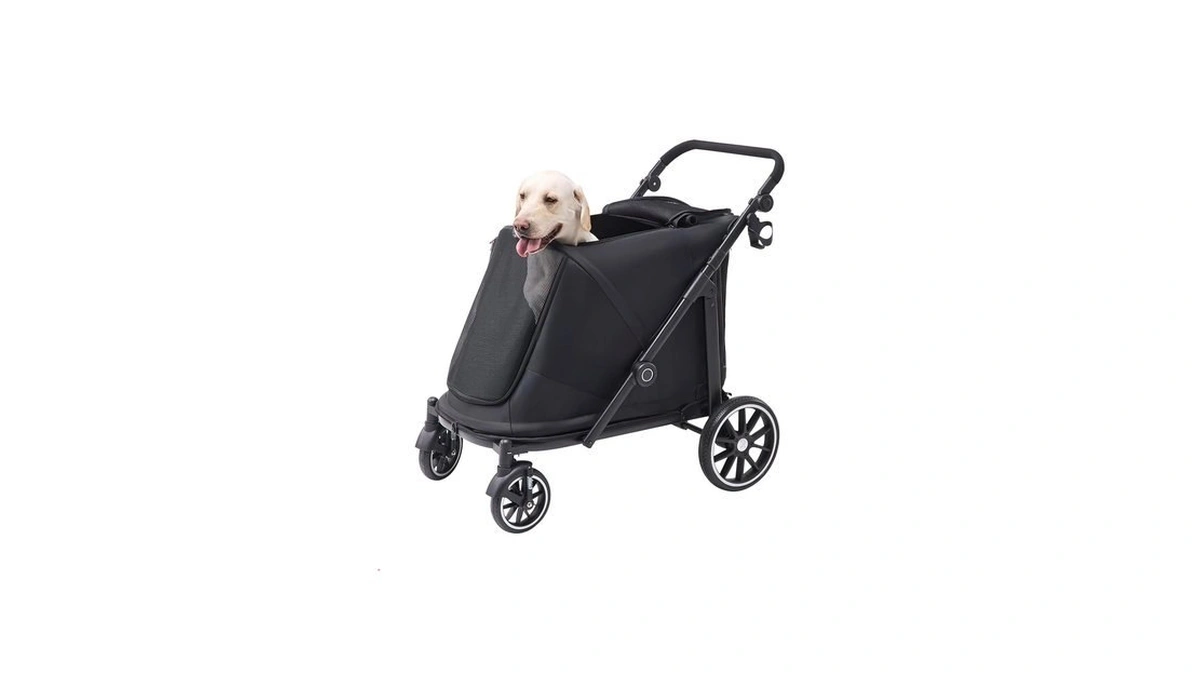 Terrapede Dog Stroller For Large Dogs (black, Large Pet Stroller)