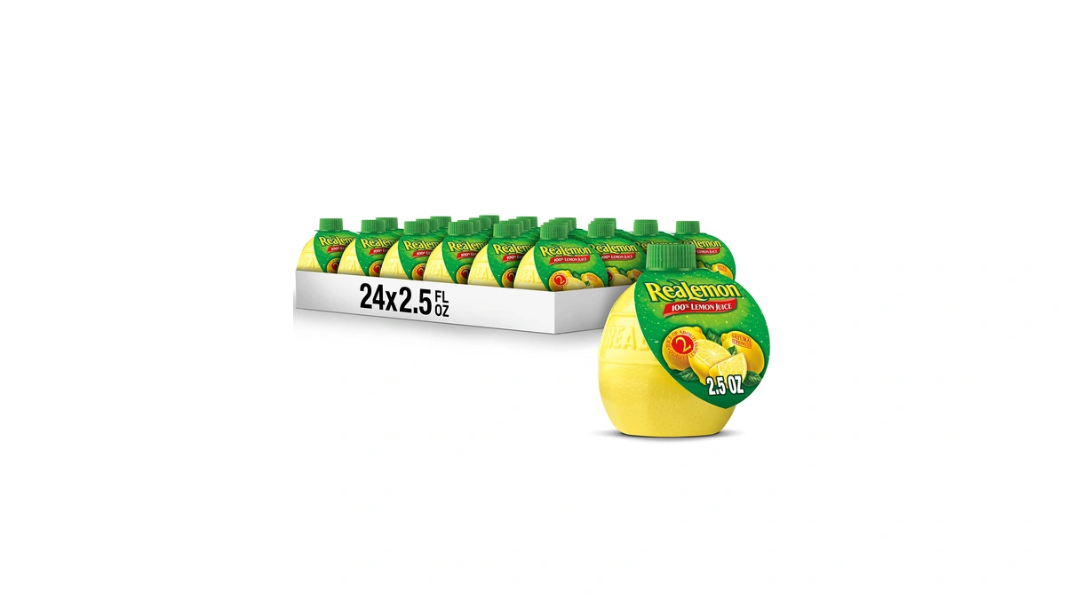 Realemon 100% Lemon Juice, 2.5 Fl Oz Bottle (pack Of