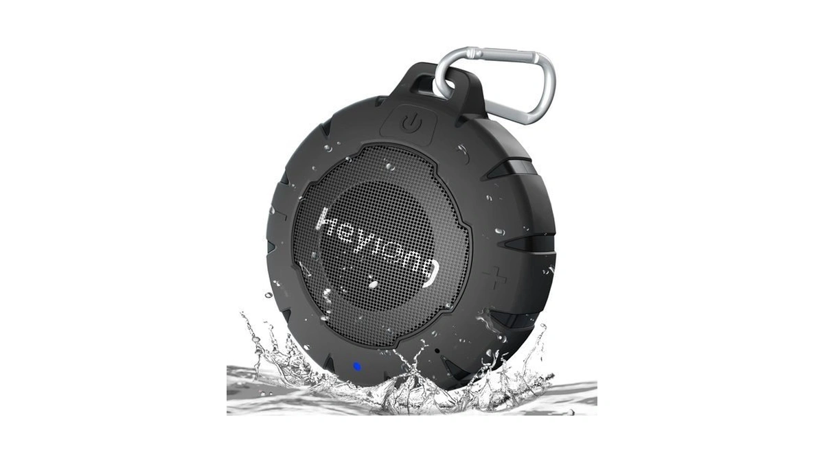 Heysong Waterproof Shower Speaker, Durable & Lightweight Portable With Hd