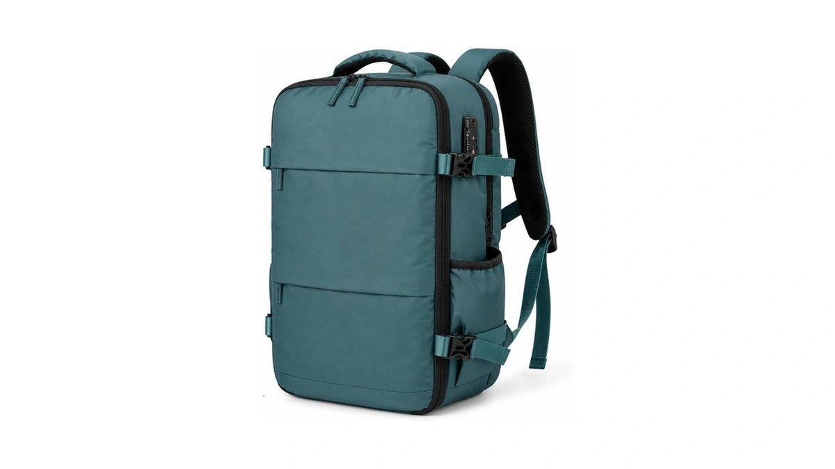 Hpomac Vacuum Compression Backpack With Built-in Electric Pump, Teal